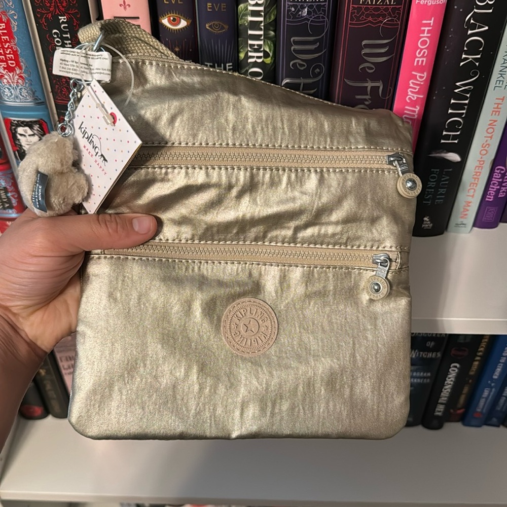 NWT Gold Kipling Crossbody